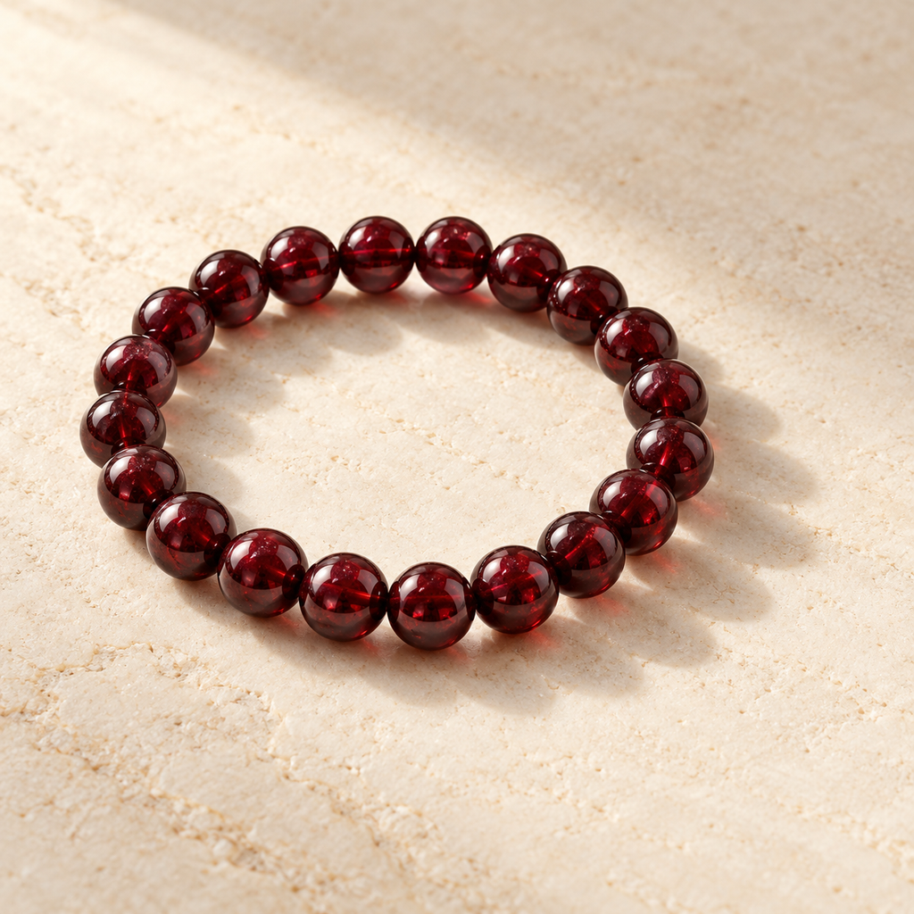 Inner Flame — Garnet Bracelet