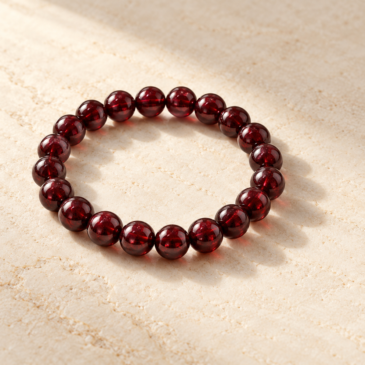 Inner Flame — Garnet Bracelet