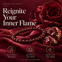 Inner Flame — Garnet Bracelet