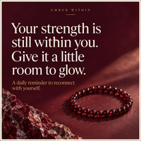 Inner Flame — Garnet Bracelet
